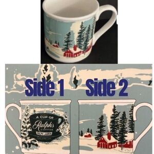 Ralph Lauren Christmas Scenic Ralph’s Coffee Cup Porcelain Mug Limited Ed.